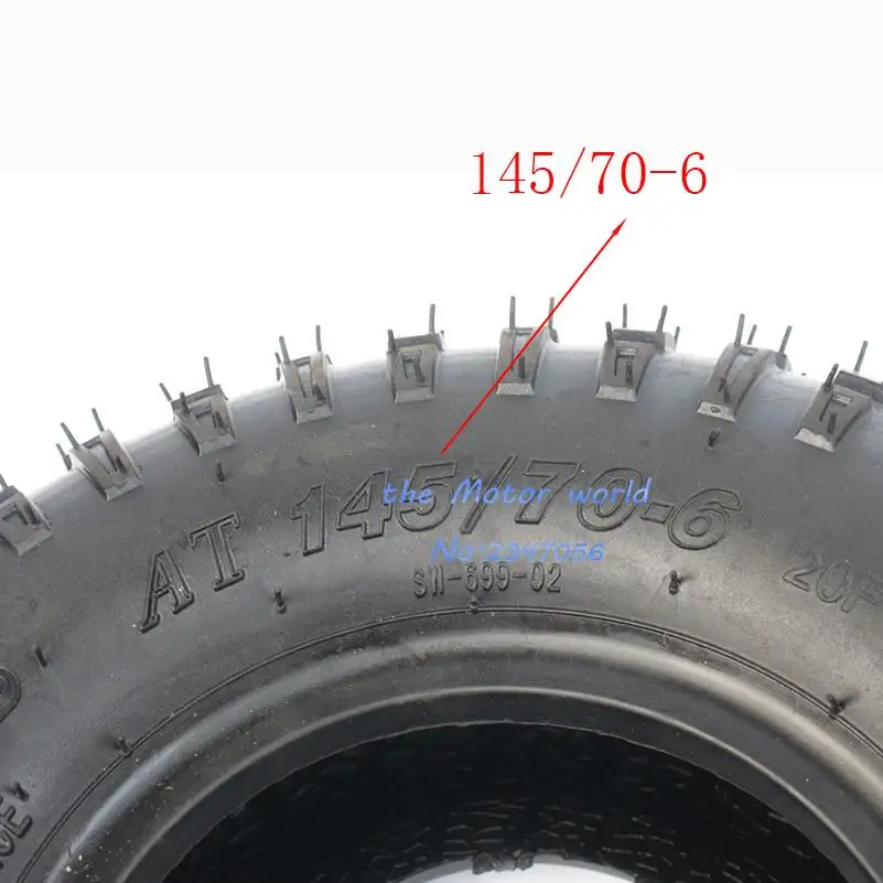 145/70-6 high quality tires for 50cc 70 90 110cc 125cc Kids Quad Dirt Bike Buggy ATV  6 inch  tubeless tire