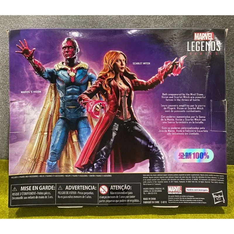 Nuevo Original Hasbro Marvel Legends Series SCARLET WITCH/MARVEL'S VISION Figura de acción modelo de juguete para regalo