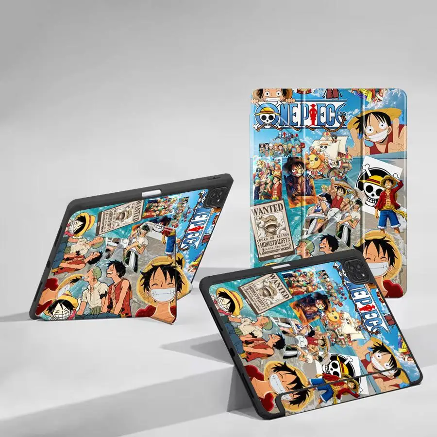 

Tablet Case For iPad Mini 6 7 Pro 11 10 9 8 7 th 12.9inch Pro 2025 Air 4 5 M3 M2 M4 11inch Holder Cover One Piece Luffy