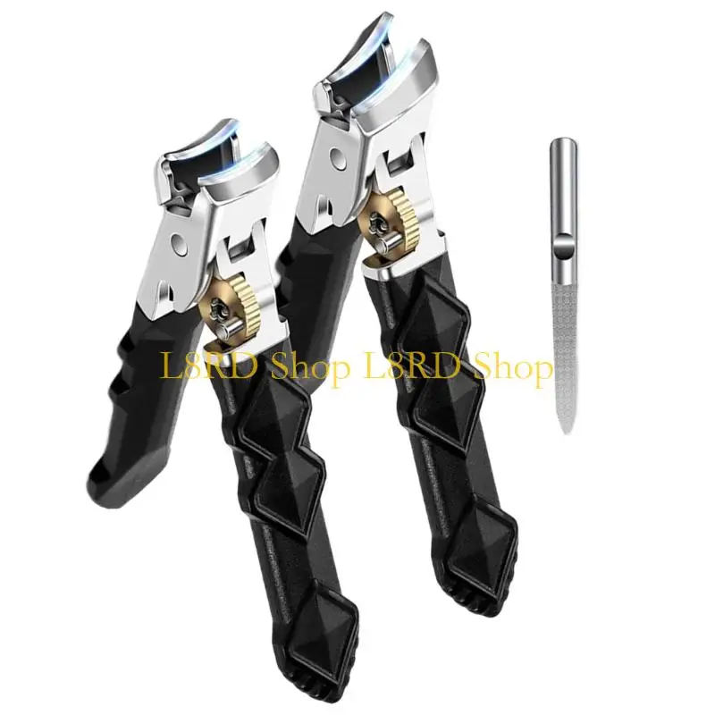 L8RD Oversized Clippers For Thick Splash Guard Design Ergonomic Grip Steel Blade Included Travel Friendly Case view 3