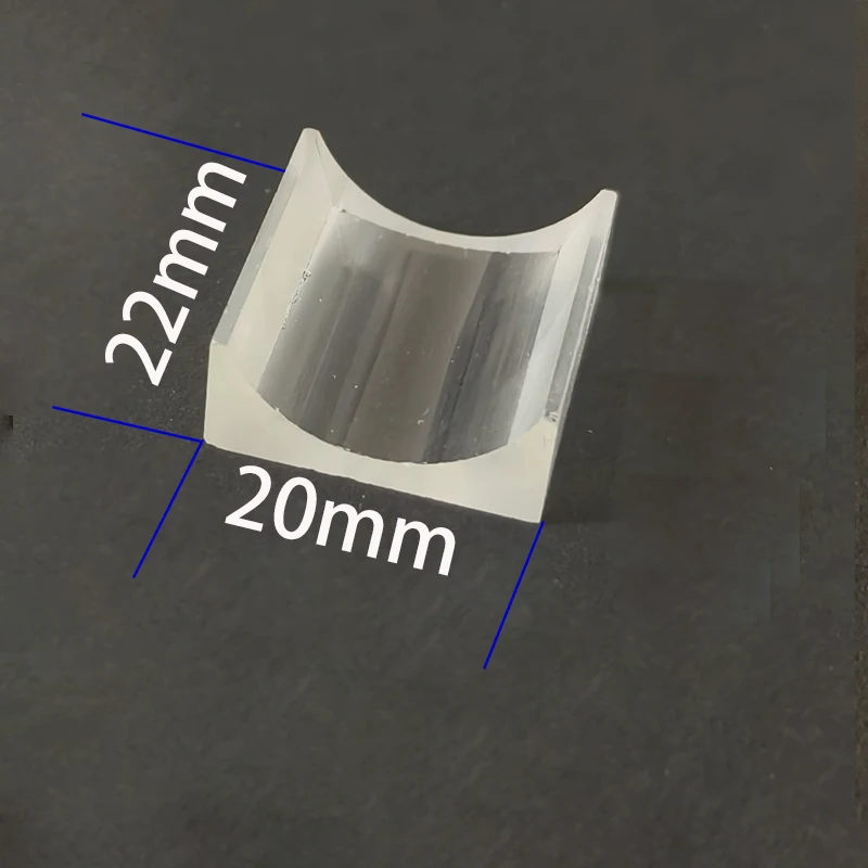 

22X20 мм плосковолновая линза цилиндрическая линза H-K9 оптическое стекло фокусное расстояние-18 мм