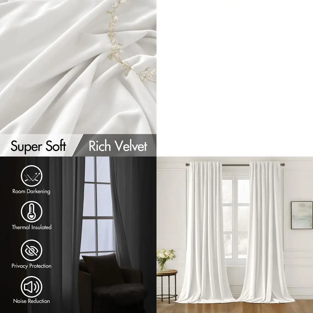 

Роскошные бархатные шторы с 108 складками, термоизолирующие, мягкие и элегантные, для спален и гостиных