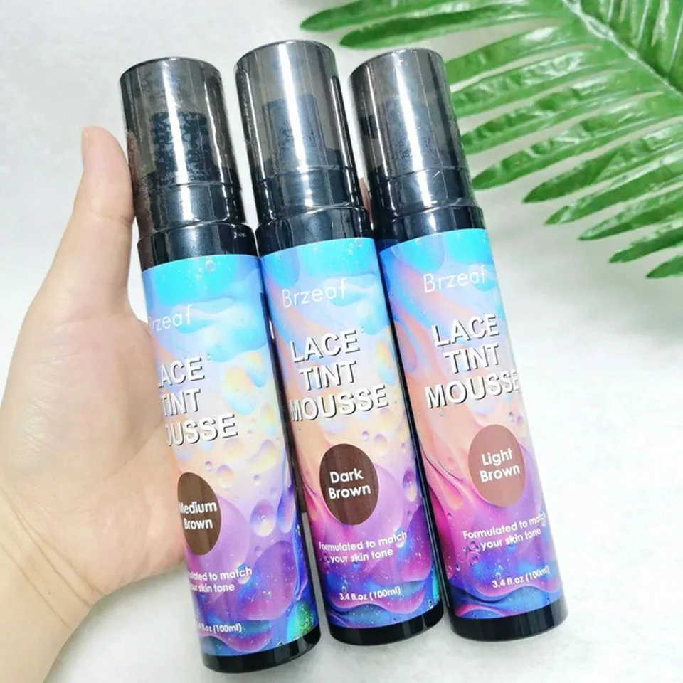 الدانتيل تينت موس للشعر المستعار تذوب ملون شعر مستعار ذوبان موس ل الدانتيل الباروكات التجفيف السريع الدانتيل شعر مستعار تينت رذاذ لذوبان شعر الطفل #3