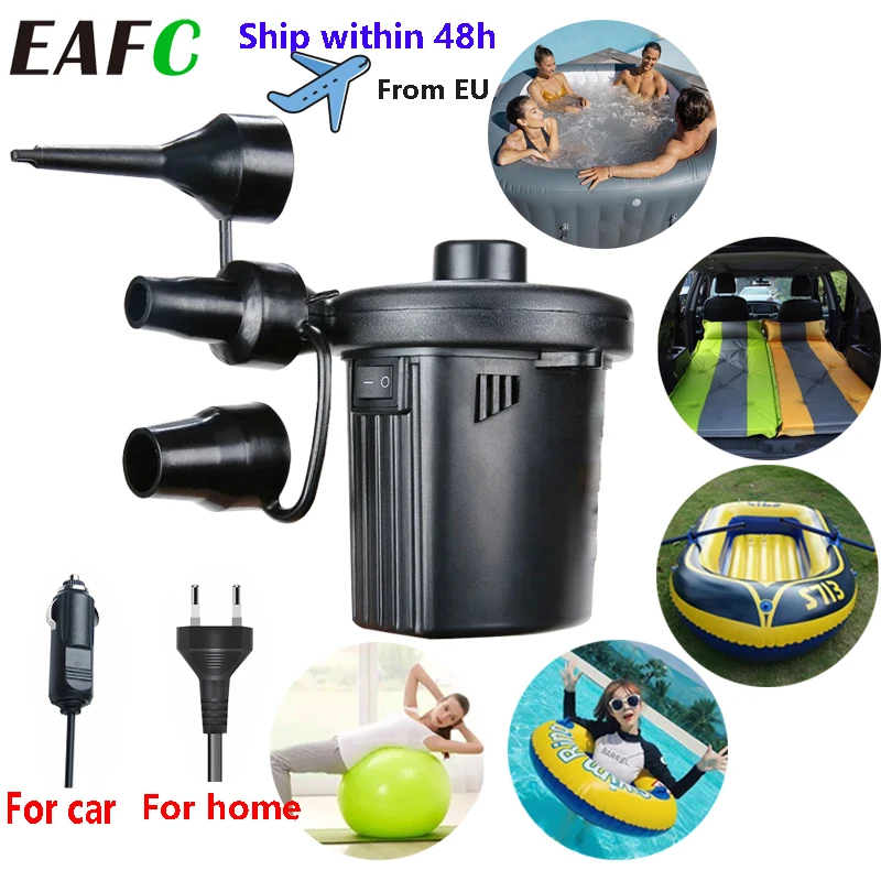 Portable Inflatable Pump Car Air Compressor for Home Use Air Mattress Camping Pump Ball Inflatable Bed Quick Filling Air Pump