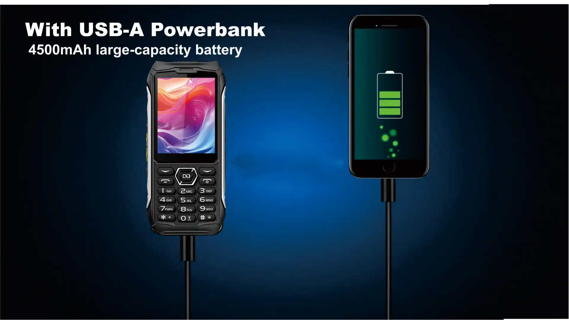 EAOR 336-4G Slim Rugged Phone IP68 Real Three-Proof Feature Phone Big Battery Dual SIM Keypad Phones with Glare Torch Telephone
