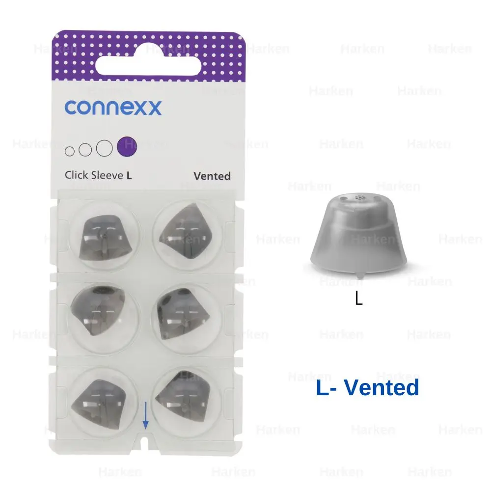 Signia Rexton Vibe Hearing aid open dome connexx click sleeve vented eartips for open fit and CIC ITC ITE Hearing Aids