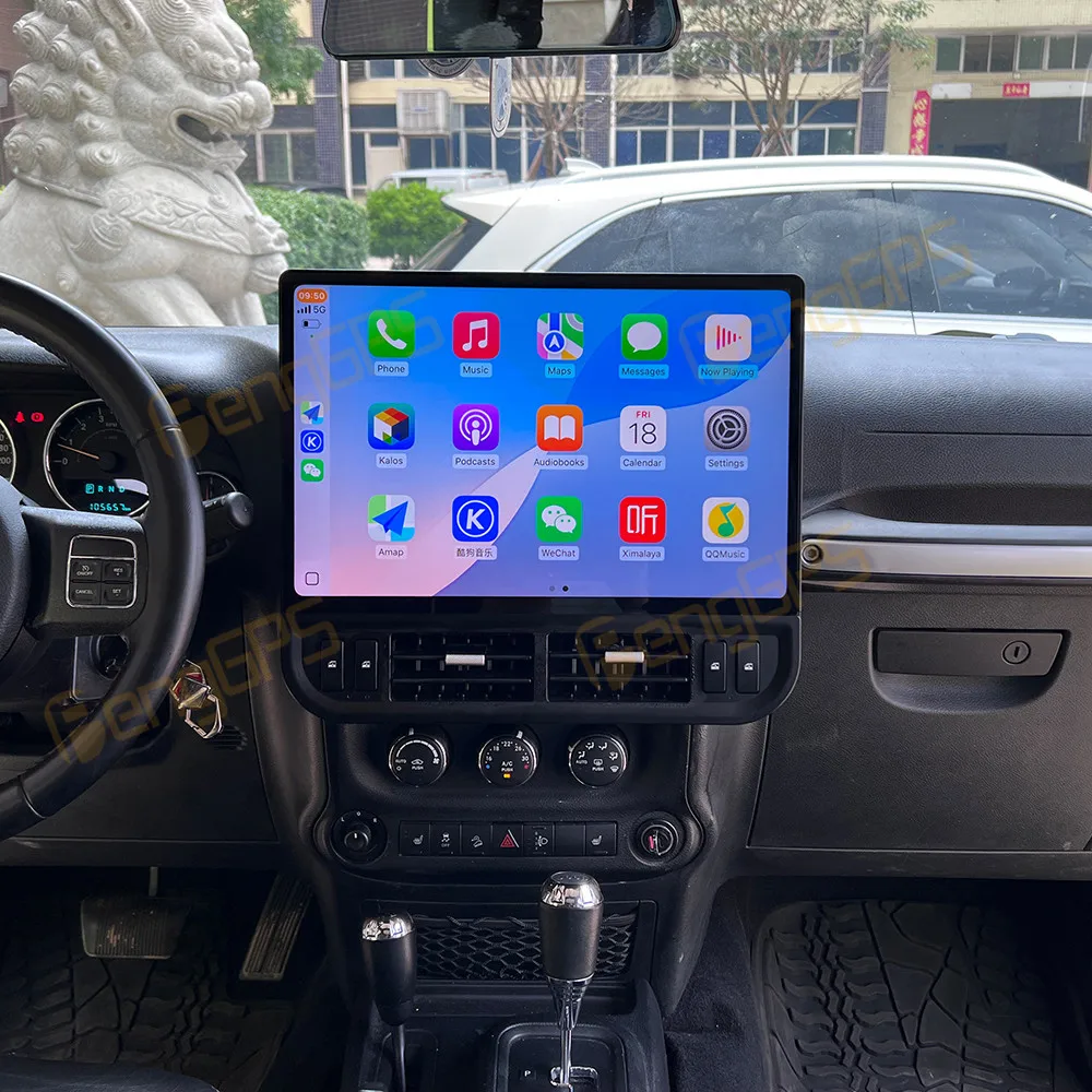 

16.8 Inch Android 13 CarPlay Car Radio For Jeep Wrangler 2011-2017 Touch Screen Multimedia Player GPS Navigation Head Unit DSP
