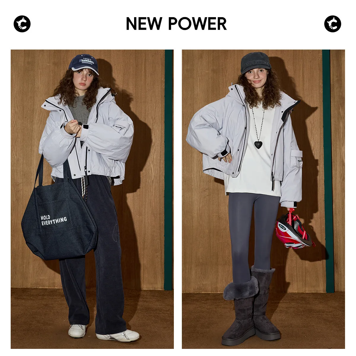 COOLHUT 2025 الشتاء المرأة 90% أسفل ملء سترة مصمم المعتاد معطف مقنع ملابس العمل نمط سترة منفوخة ملابس خارجية دافئة فاخرة #4