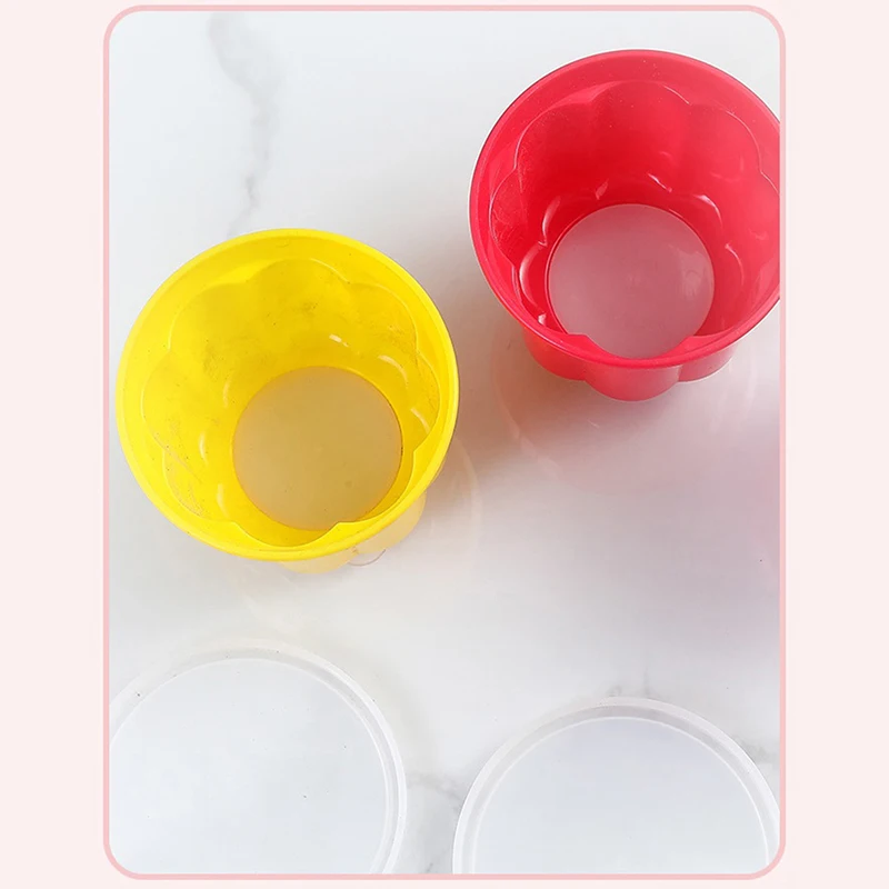 1PC Pudding Mould Plastic Bakeware Reusable DIY Jelly Pudding Cake Mold with Lid Baking Tool