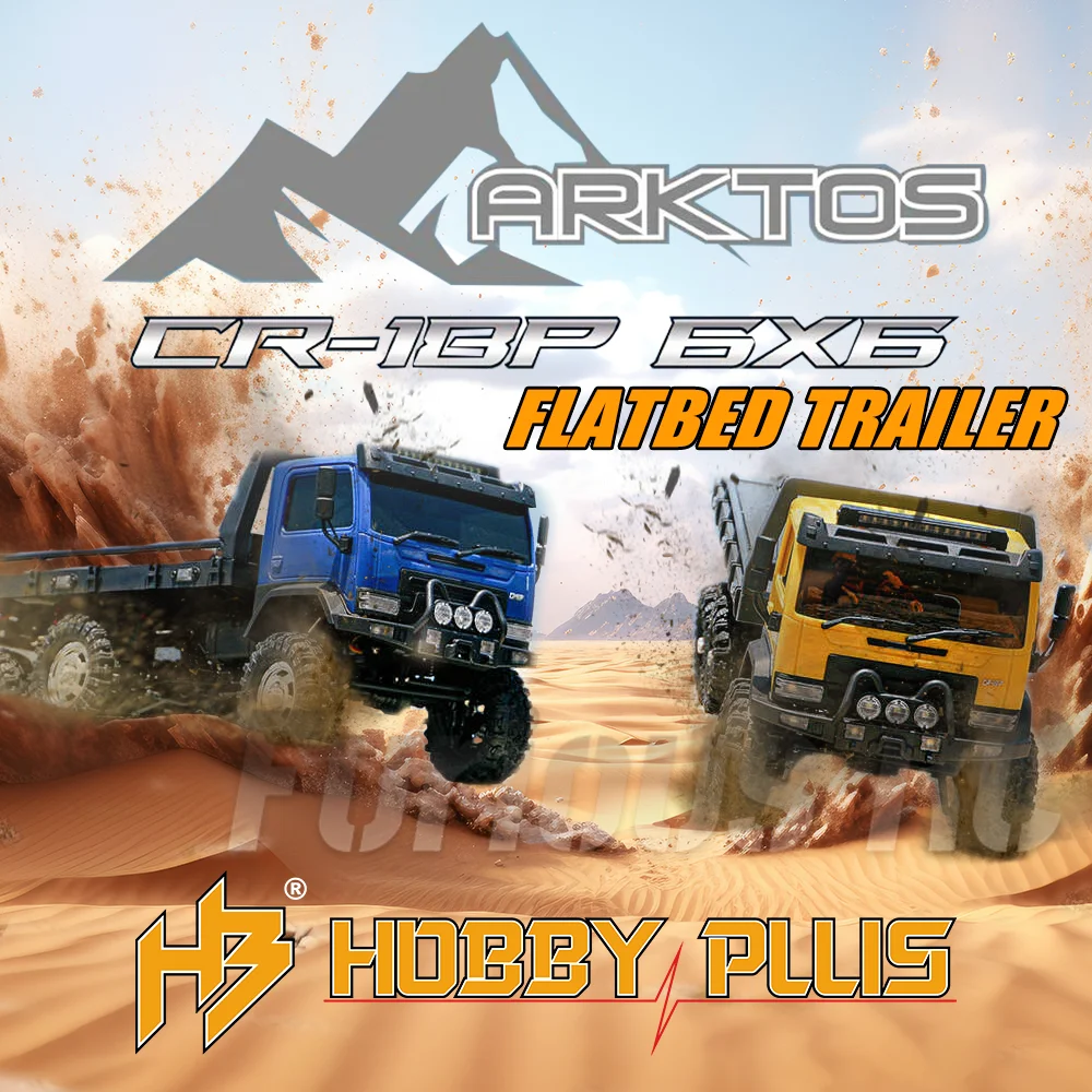 HOBBY PLUS CR18P ARKTOS 6X6 6WD RTR 1/18 RC Electric Remote Control Model Car Rock Crawler Off-Road Adults Children's Toys