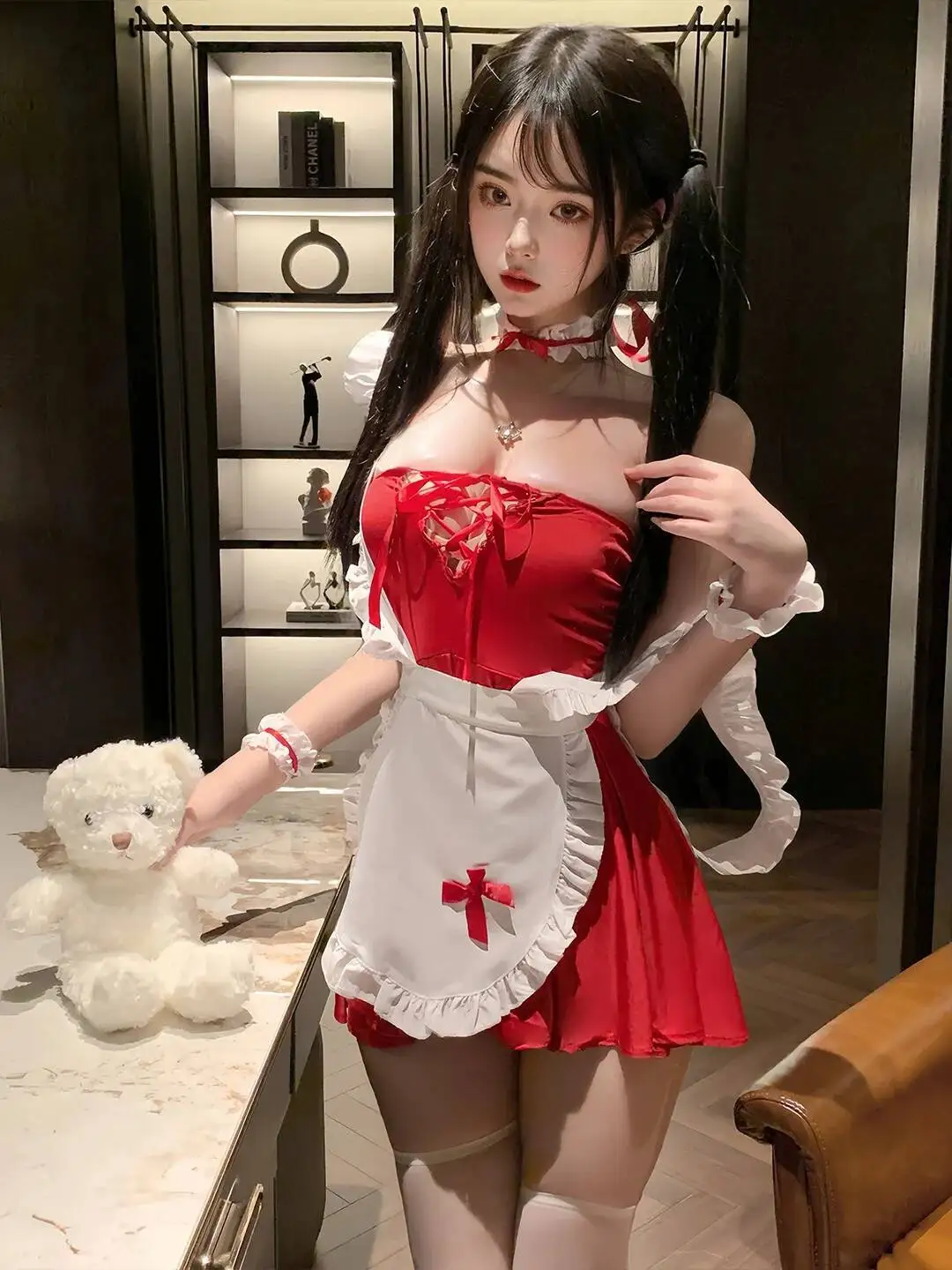 Uniforme de demoiselle d'honneur Bustier à lacets, décolleté en V profond, robe Sexy de désir pur, élégante, mode femmes, Mini robe hauts BL0Y