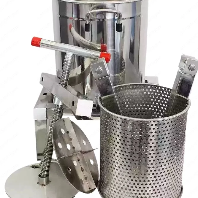 

Ручная соковыжималка и пресс для меда 2 в 1, домашний набор для извлечения меда из нержавеющей стали с восковым фильтром для свежего сока и чистого меда