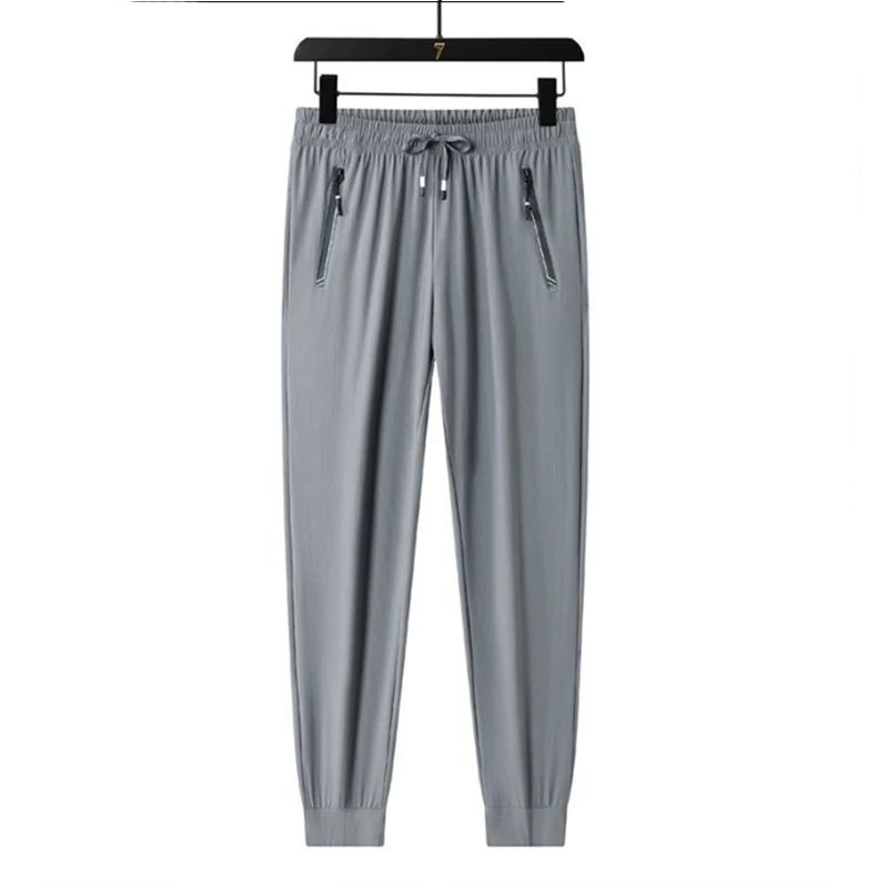 Pantalones de chándal con cordones para hombre, Leggings de cintura elástica que combinan con todo, pantalones deportivos, Pantalones rectos