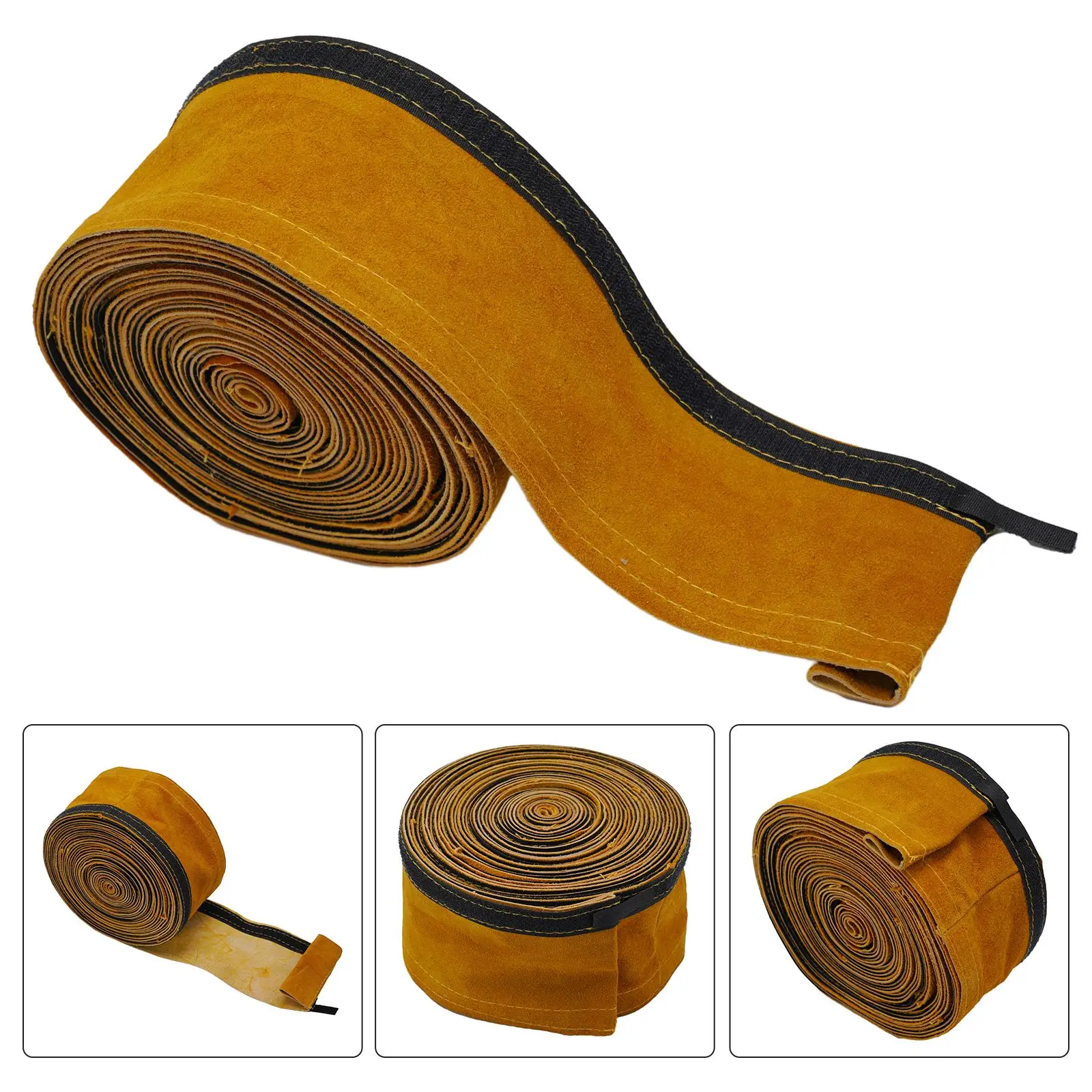 غطاء كابل لحام TIG من الجلد، غطاء مخيط عالي التحمل لحماية خرطوم شعلة البلازما Mig والمتانة في الاستخدام الصناعي