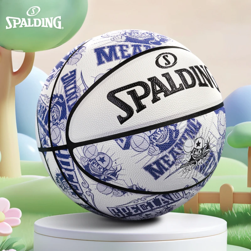 spalding-baskeall-moisture-ng-soft-leather-large-particle-profional-blue-no7-birthday-gift-indoor-outdoor-use