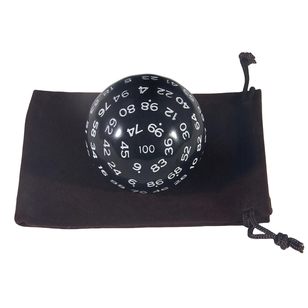 

Многогранные цифровые игральные кости, цветные 100 двусторонние кости с сумкой для настольных игр DND, ролевая игра, смешные искусственные развлечения