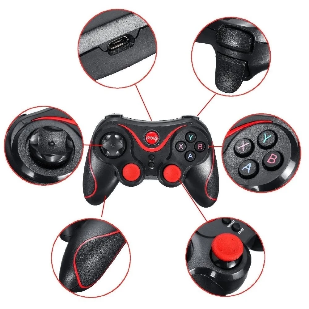 Wireless Bluetooth-compatible Game Controller for Android Mobile Phone TV BOX Computer Joystick for Tablet PC TV Gamepad Control