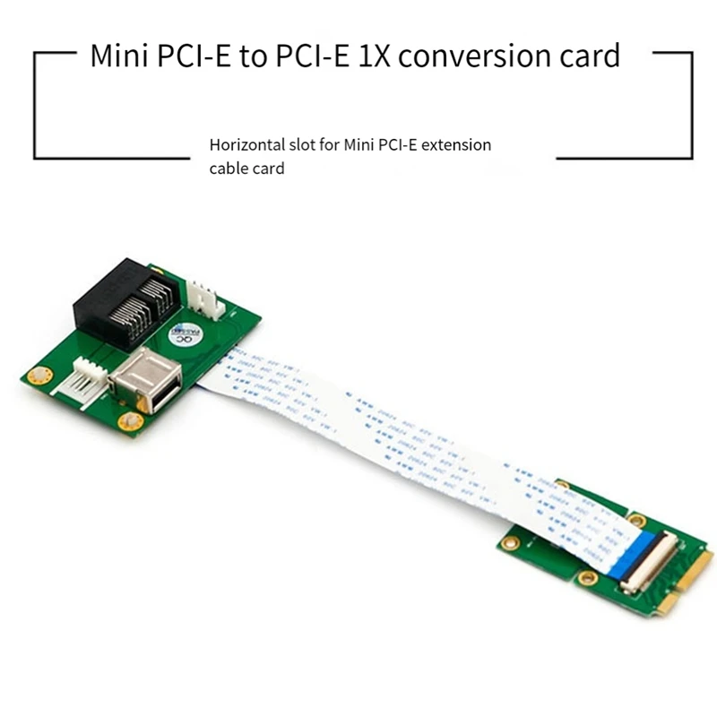 PCIE Riser NGFF M.2 Key A/E к PCI-E Express X1 + USB-адаптер Riser Card с кабелем FPC 4-контактный кабель питания