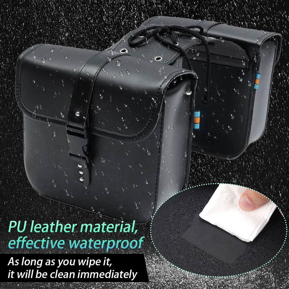

1 Pair Universal Motorcycle Saddle Bags Side Tool Bag Luggage Storage Bag Waterproof For Honda Suzuki Yamaha Ducati