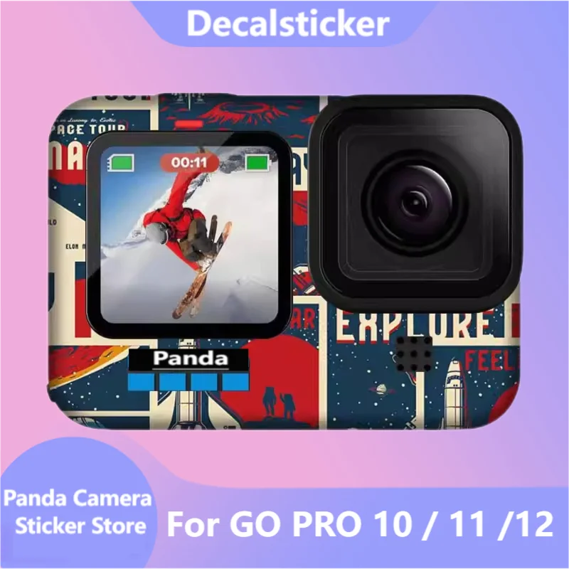 

For GO PRO 10 / 11 /12 Sport Camera Sticker Protective Skin Decal Vinyl Wrap Film Anti-Scratch Protector Coat GOPRO10 11 12
