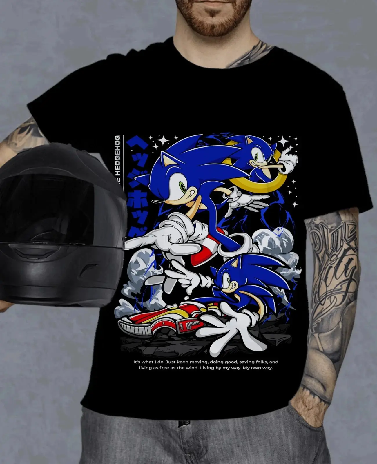 Moda Y2K Tops Heroes Tee Heroes Vintage Tee Shadow The Hedgehog camiseta mujer hombre Camiseta estampada algodón Top Unisex