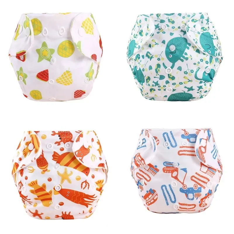 25pc/Lot Pocket Washable Kids Nappies Reusable Diaper Cover Adjustable Children Nappy Changing  Baby Cloth Diaper