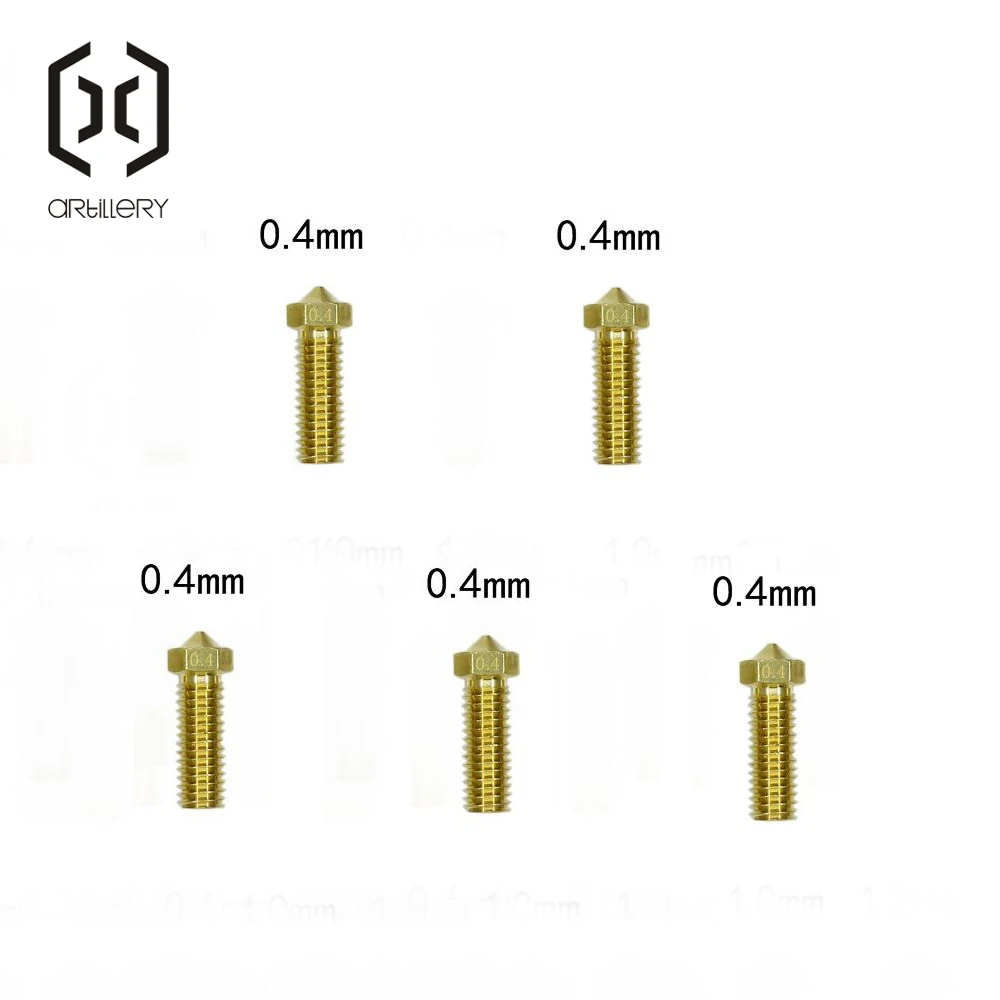 E3D Đầu Vòi Bằng Đồng 0.2/0.4/0.6/0.8Mm Bộ Dụng Cụ Máy Đùn Đầu In Cấp Thích Hợp Cho pháo Binh SW-X1/SW-X2/Thiên Tài Pro 3D Máy In