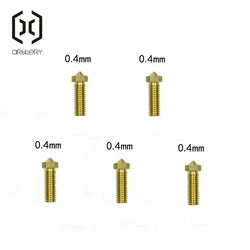 일반 E3D 화산 헤드 황동 노즐 0.2/0.4/0.6/0.8mm 도구 키트 압출기 인쇄 핫 엔드 포병 SW-X1/SW-X2/Genius Pro 부품