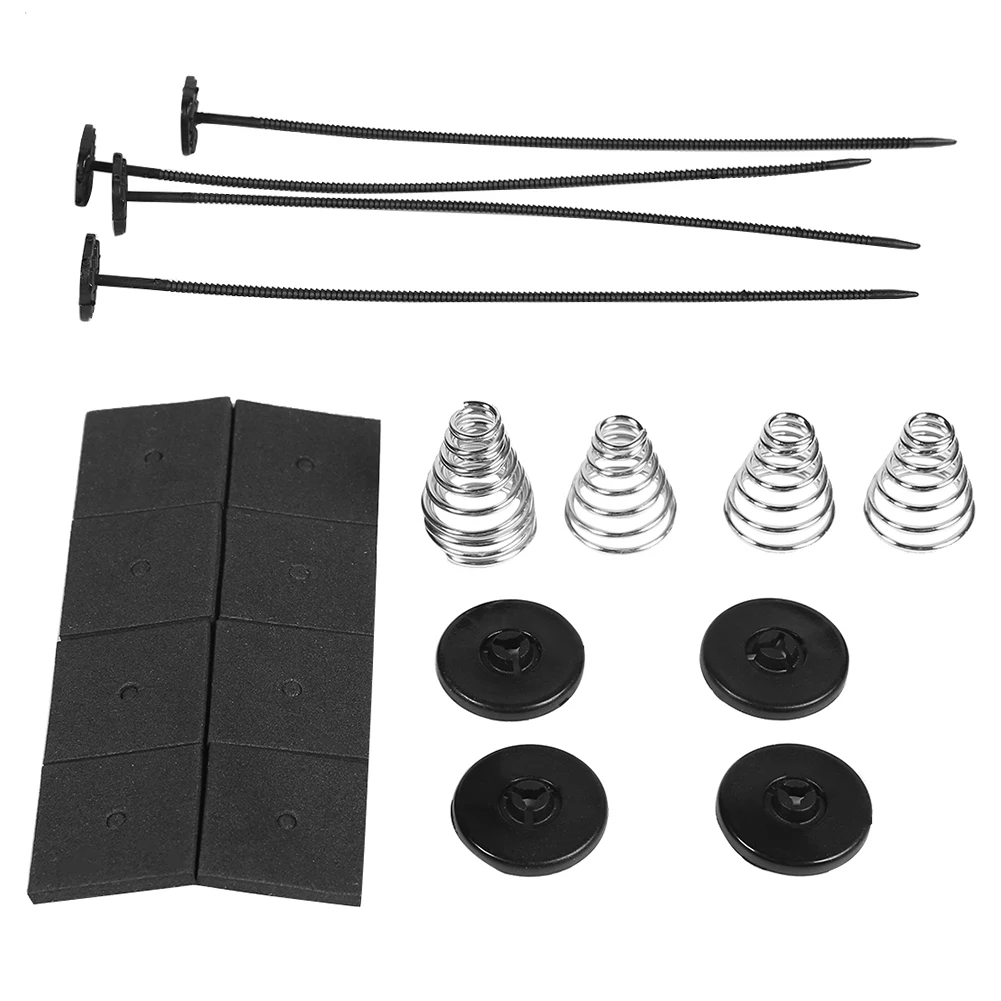 1 Set Universal Car Vehicle Electric Radiator Fan Mounting Kit Plastic Metal with Long Service for Life Straps Brackets