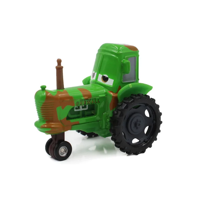 Disney Pixar Cars 2 3 Lightning Mcqueen Deluxe Frank Tractor Bulldozer Metal Model Car 1:55 Diecast Vehicle Toy For Children Kid