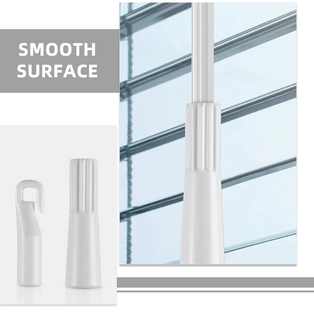 

2Pcs Aluminium Blind Tilt Wand Replacement Long Window Stick for Drapery Parts with Hook Sturdy and Comfortable