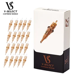 EZ V Select Tattoo Cartucho Needles, forro redondo, segurança membrana elástica para máquinas rotativas, #10, 0,30mm, 20 pcs por caixa