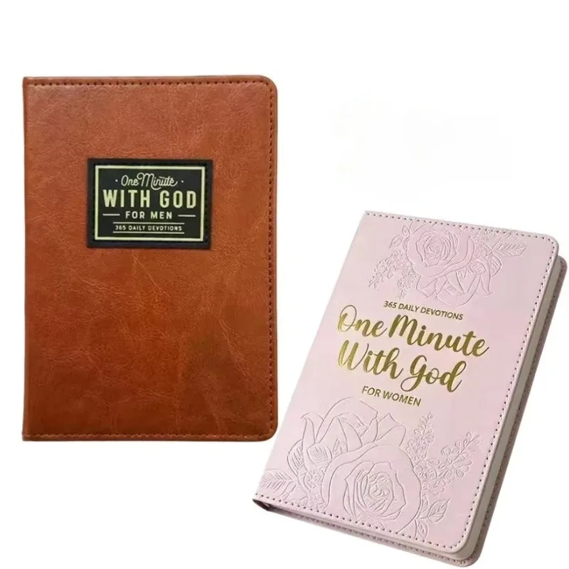Books Set One Minute with God for Men and Women, Daily Devotional Prayer Book, Christian Faith Gift”