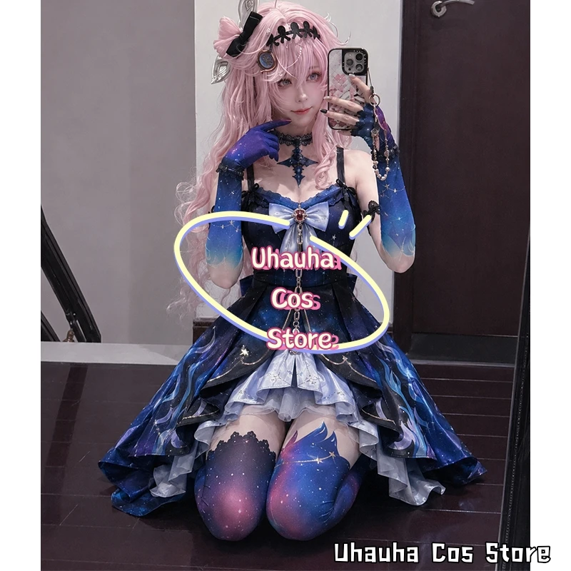 

Uhauha Cos*Wuthering Waves Denia Normal 2nd Form Cosplay Costume Wig Game WUWA Pink Halloween Comic con Roleplay 2Styles Uniform