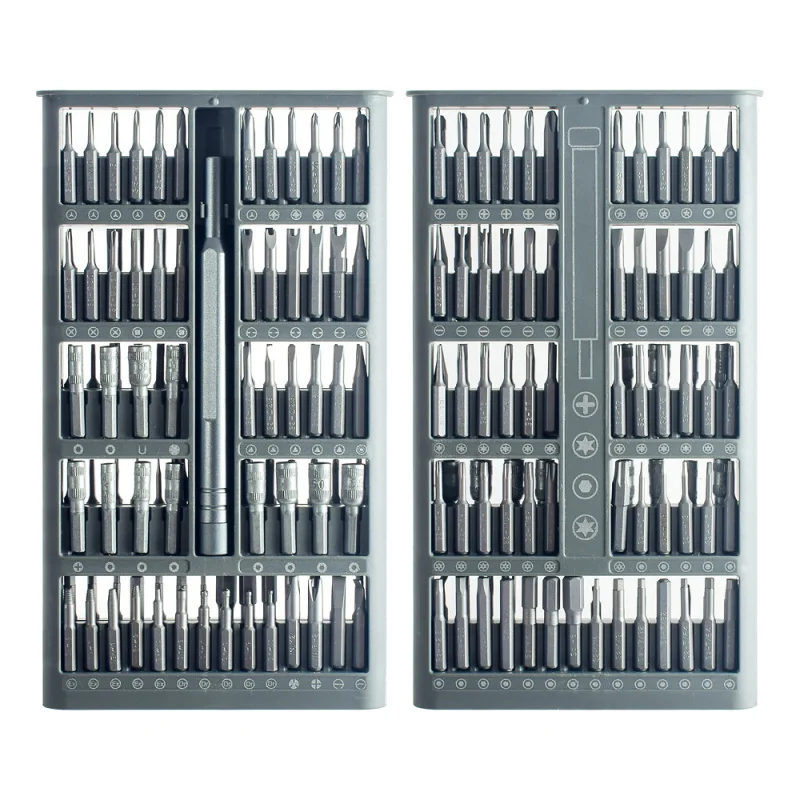 Multi Purpose 118 in 1 hollow box aluminum handle screwdriver set mobile phone and telecommunications maintenance tools