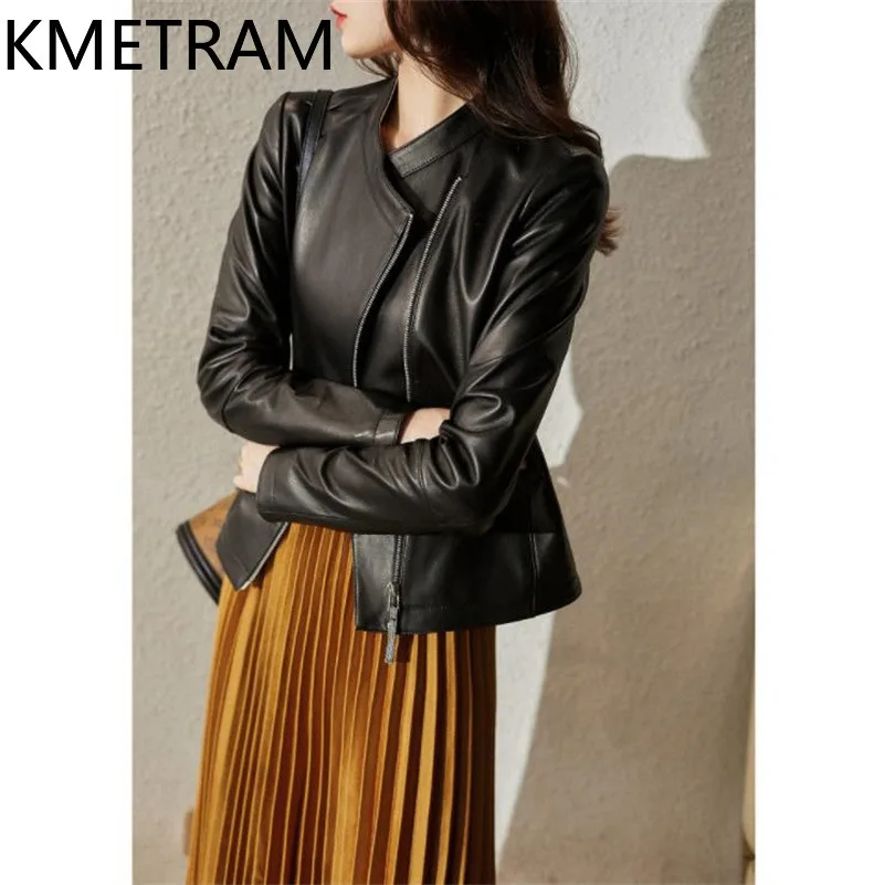 100 % Schaffelljacke für Damen, hochwertige, schlanke, kurze Echtlederjacken für Damen, neu in Oberbekleidung, Herbstkleidung, 2025, Chaquetas