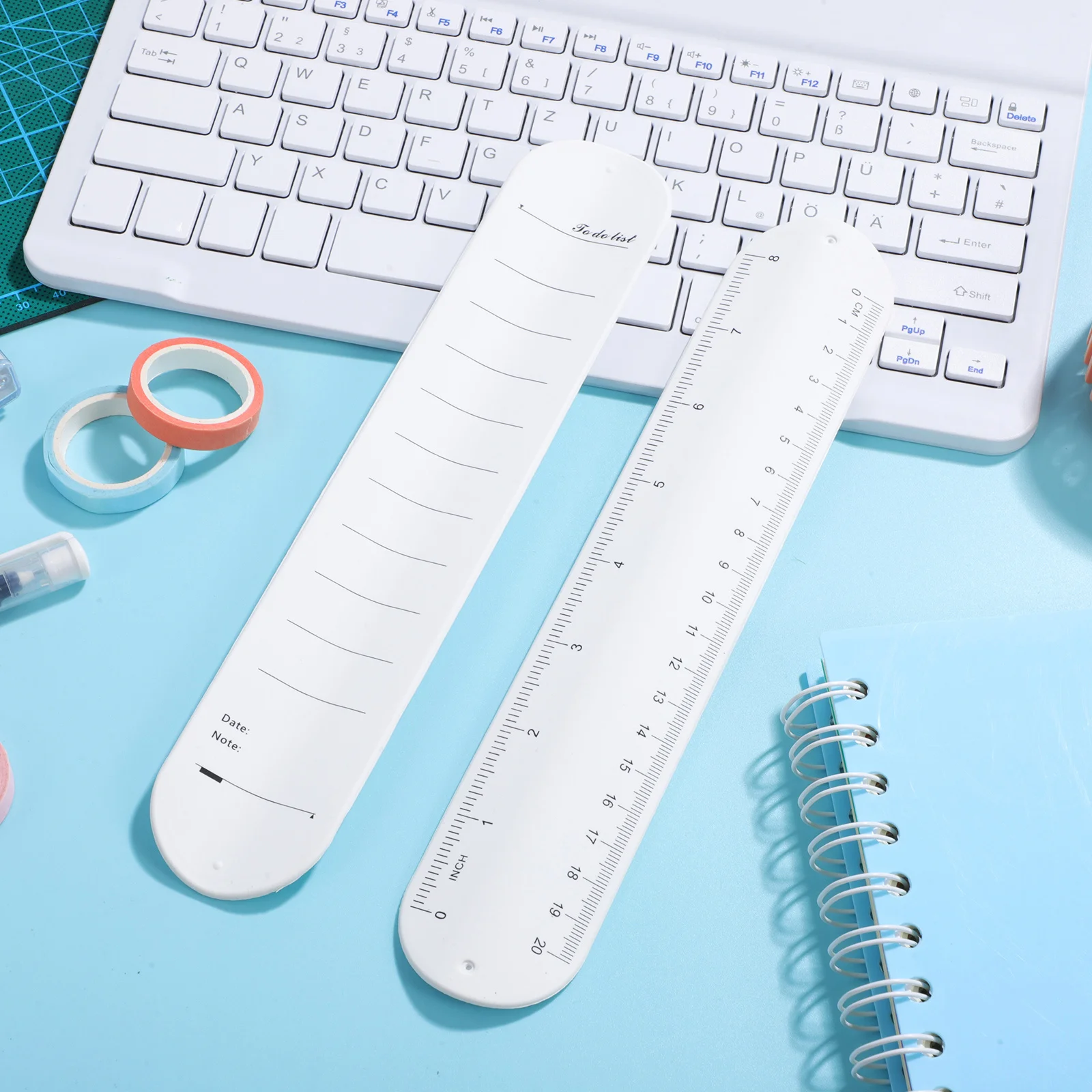 

2Pcs Erasable Memo Wristband Reusable Silicone Bracelet Writable Notepad for Professionals Students Nurses Reusable Notes