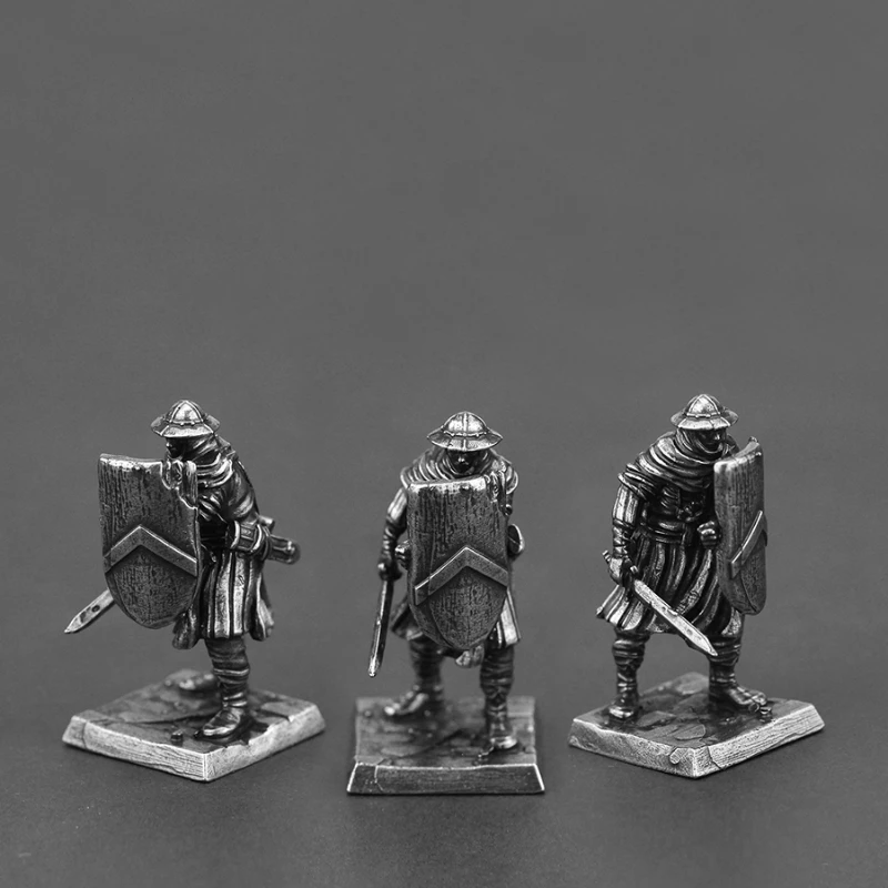 Metalls chach alten Mittelalter Armee Soldat Spielzeug Modell Action figuren Brettspiel Ornament Zubehör Fertigwaren für Jungen