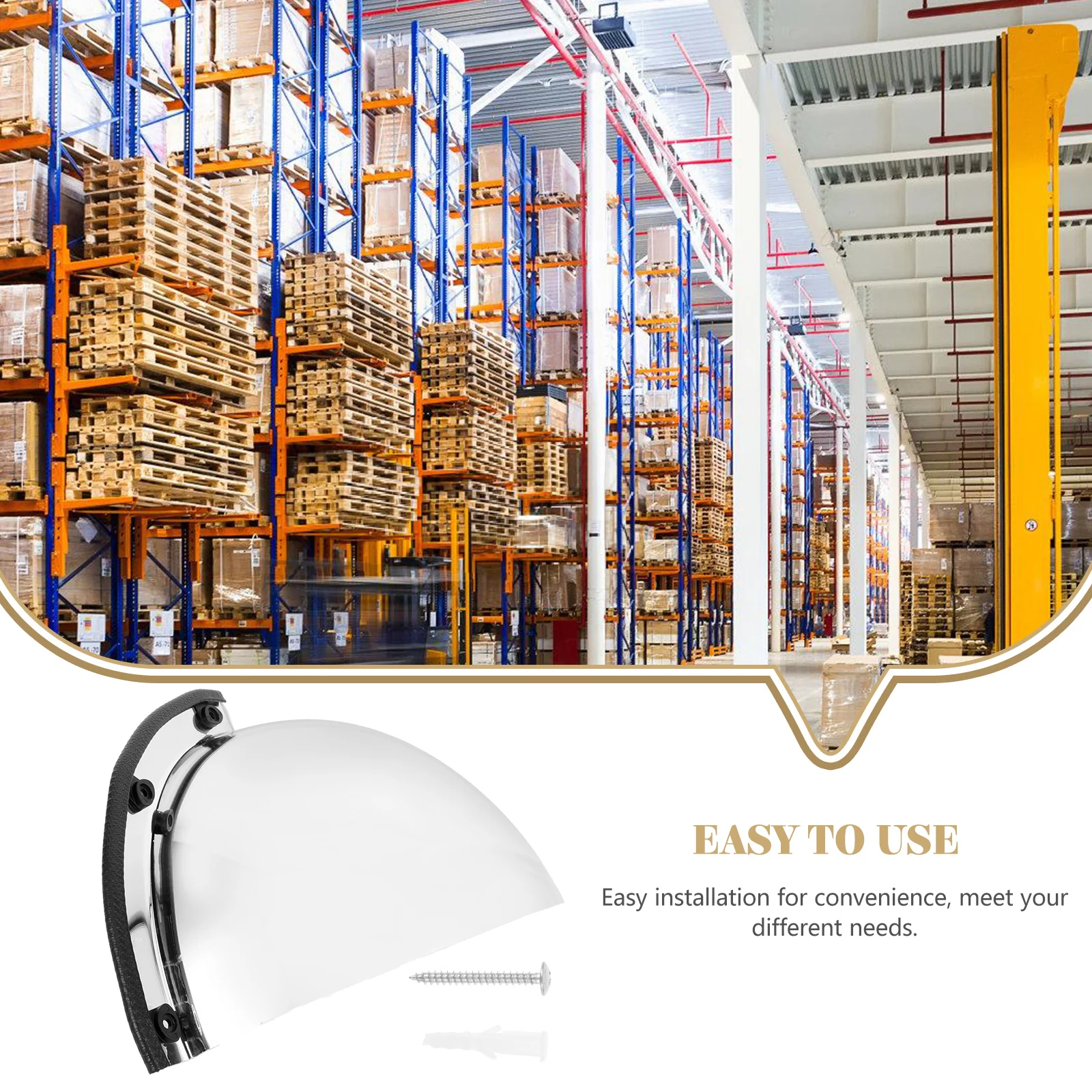 Acrylic Spherical Mirror Office Convex Mirrors Blind Spot Reflective Traffic for Room