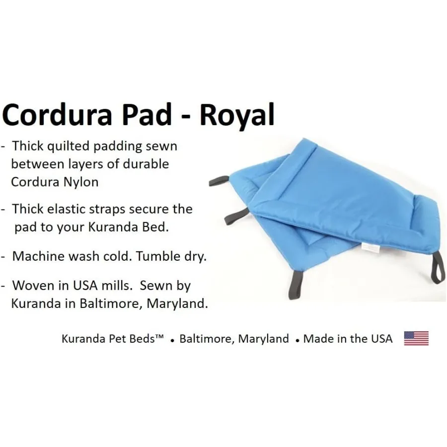 Almohadilla ortopédica de lona para perros grandes, tela Cordura duradera con acolchado grueso para soporte de articulaciones y identificación cómoda