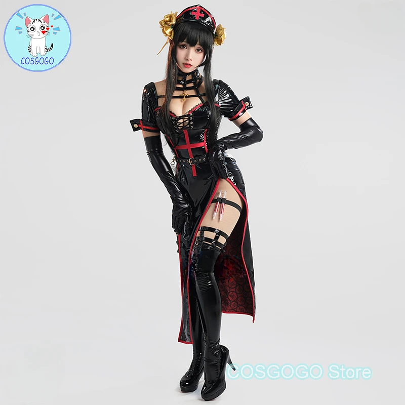 

Anime SPY×FAMILY Yor Forger Cosplay Costume Halloween Outfits Sexy Nurse's Uniform Women Anime Dress