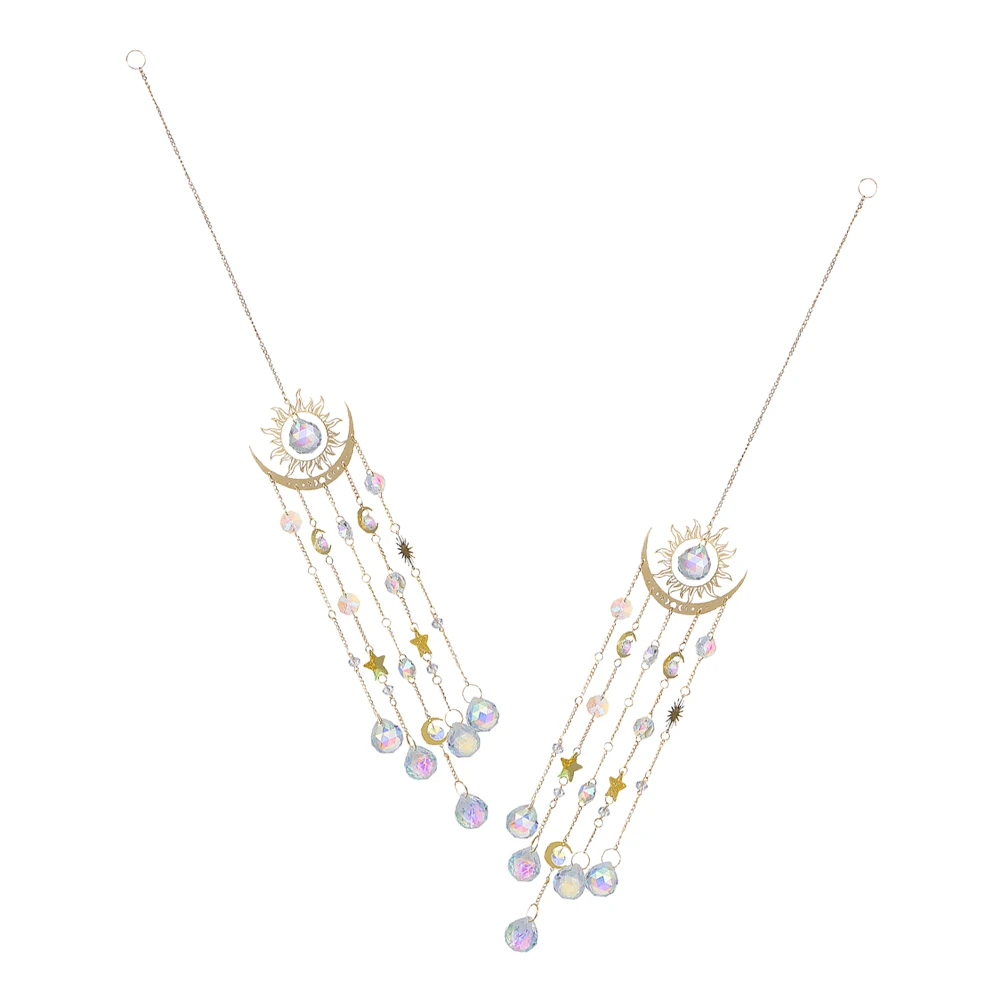 

2 шт. хрустальные солнцеуловители для сада, подвесные украшения, создающие радугу, для декора дома и улицы