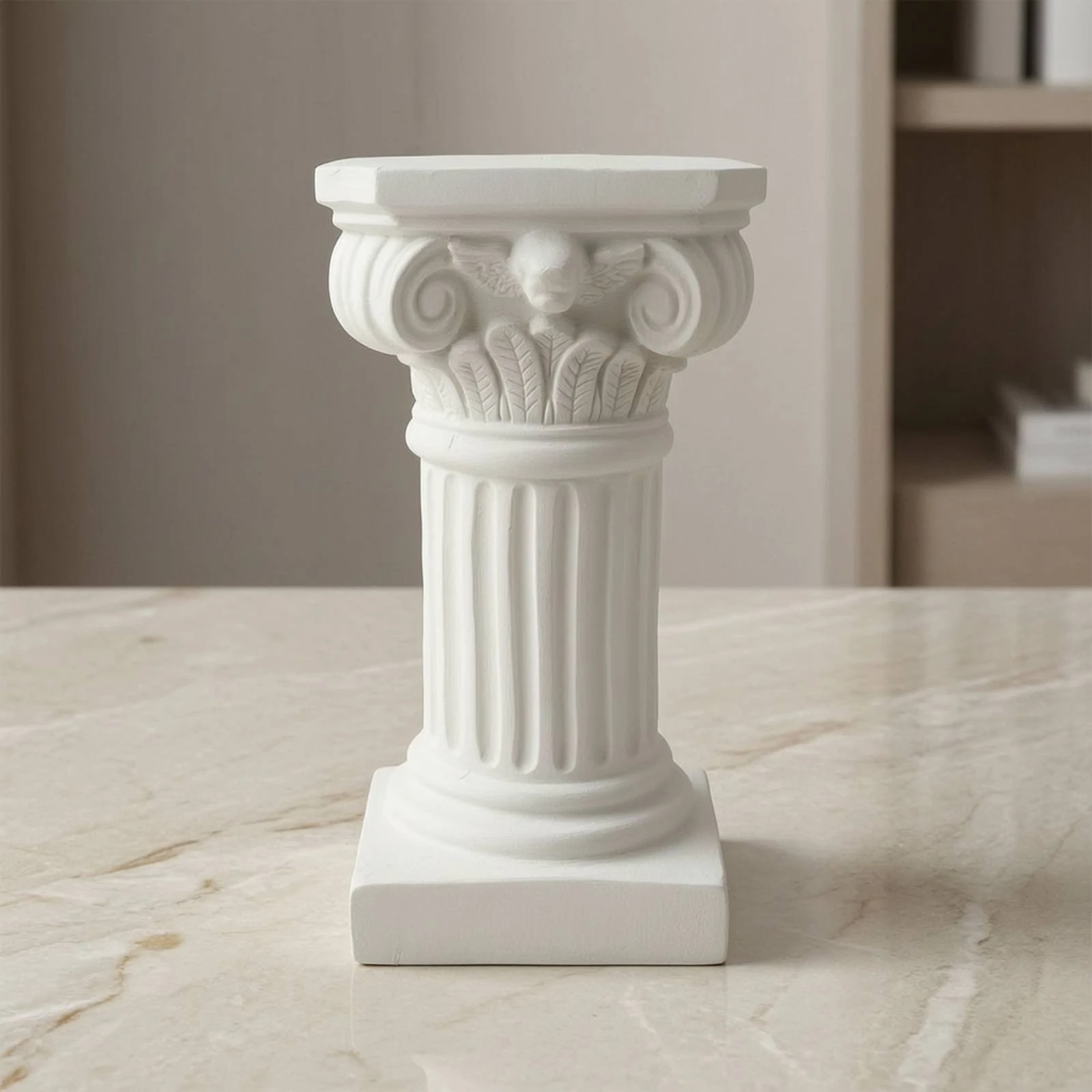 Roman Column Pedestal Artisanal Roman Column Pedestal Stand Resin Pillar Prop Classic European for Photographers, Photo Shoots
