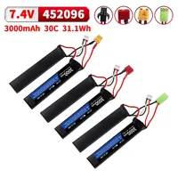 7.4V 3000mAh 7.4V Lipo Battery Split Connection for Water Gun 2S battery for Mini Airsoft BB Air Pistol Electric Toys Guns Parts