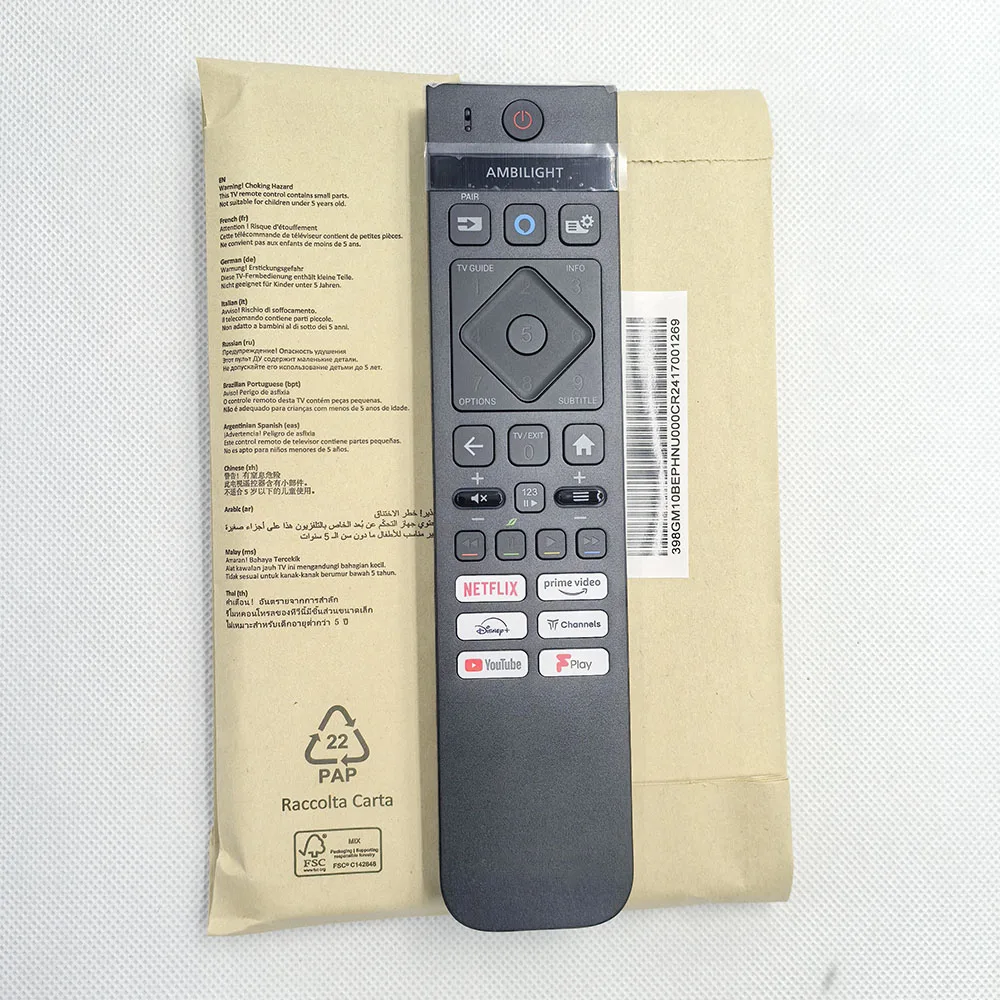 Remote Control For Philips 398GM10BEPHNU000CR RF543B0002 OLED TV