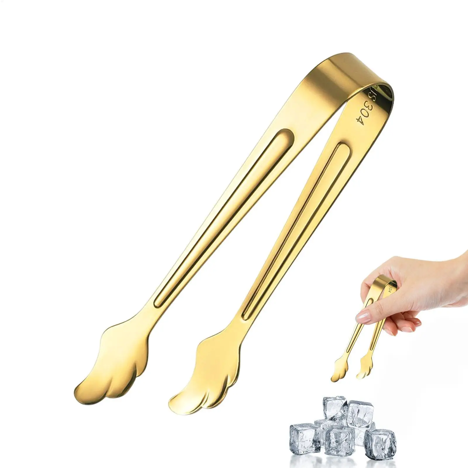 Serving Tongs Small Tongs Kitchen Stainless Steel Sugar Appetizers Tongs Mini Ice Sugar Tongs Practical Small Kitchen Tiny Tongs