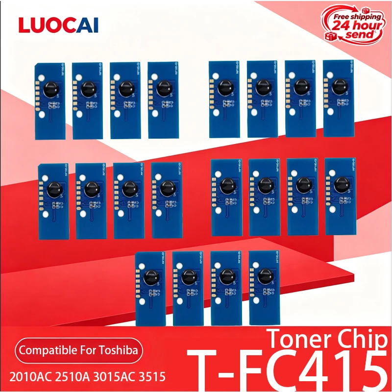 20pcs 5sets Toner Chip Compatible For Toshiba T-FC415 TFC415 T FC415 T-FC-415 E-STUDIO 2010AC 2510A 3015AC 3515 Toner Cartridge