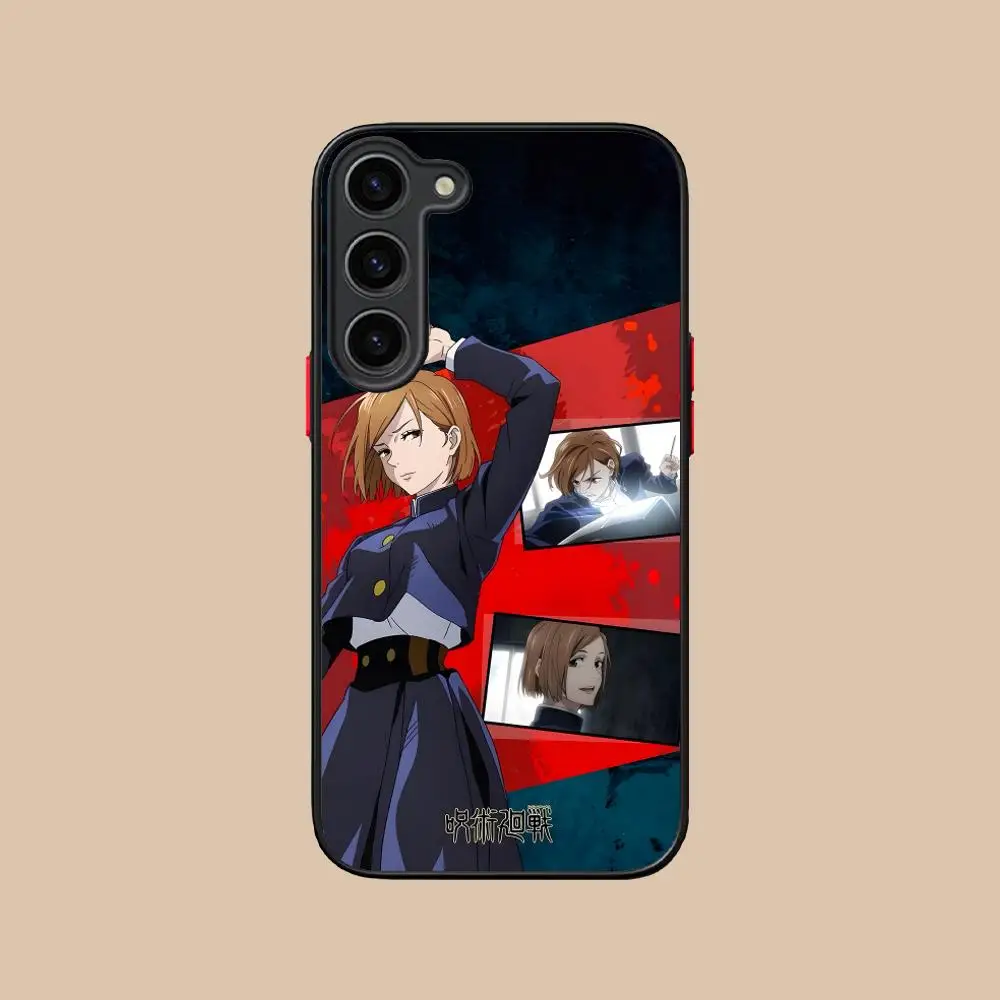 Jujutsu Kaisen Nobara funda de teléfono móvil para Samsung Galaxy S25 S24 S23 S22 S21 Plus FE funda de silicona Ultra Color bonita de lujo