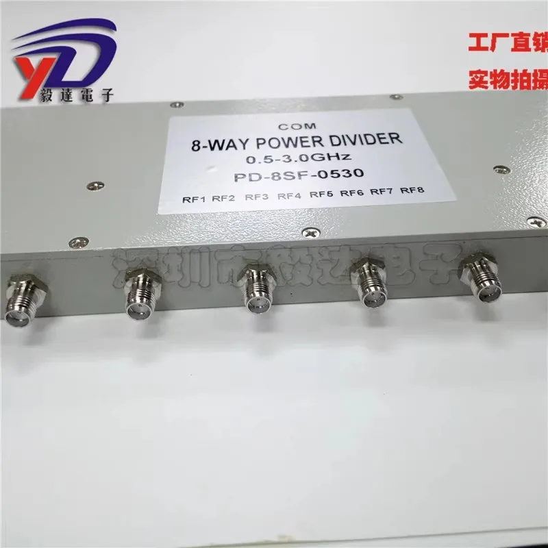 SMA female eight power divider 0.53G500-3000M3G4GPS test SMA power divider one to eight power divider
