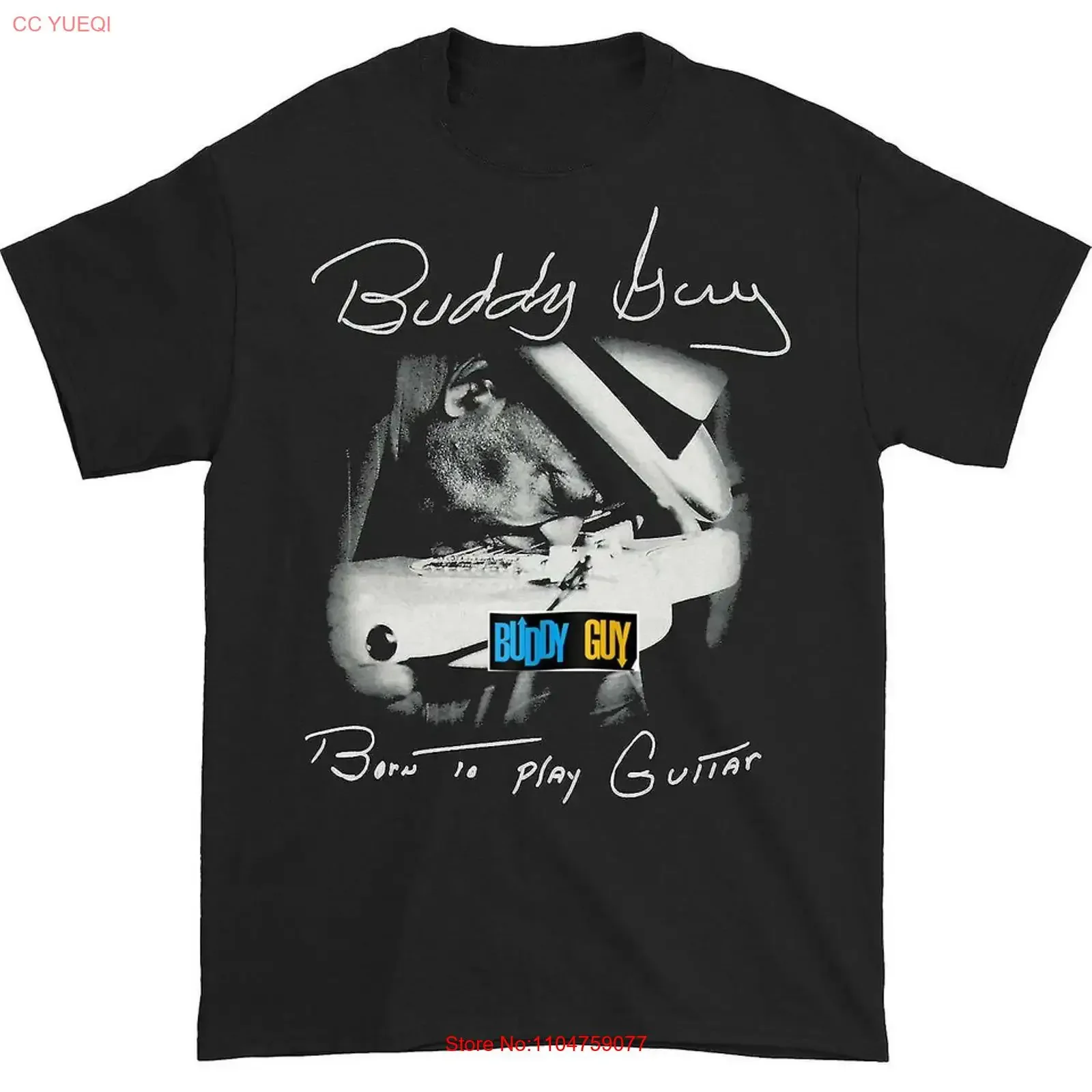 VTG Buddy Guy Born To Play Guitar T Shirt All Size S 5XL UU952 vintage Washed Unisex Versatile Casual Top For Everyday Wear